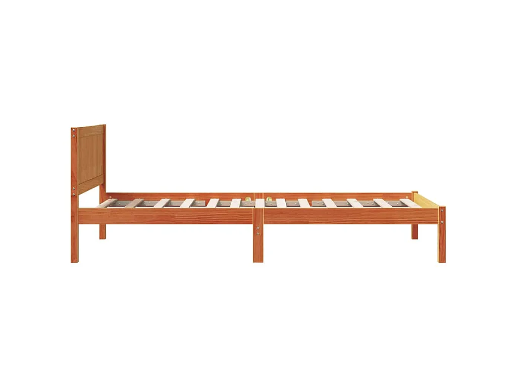 Cadre de lit Marron 80 x 200 cm Bois de pin massif