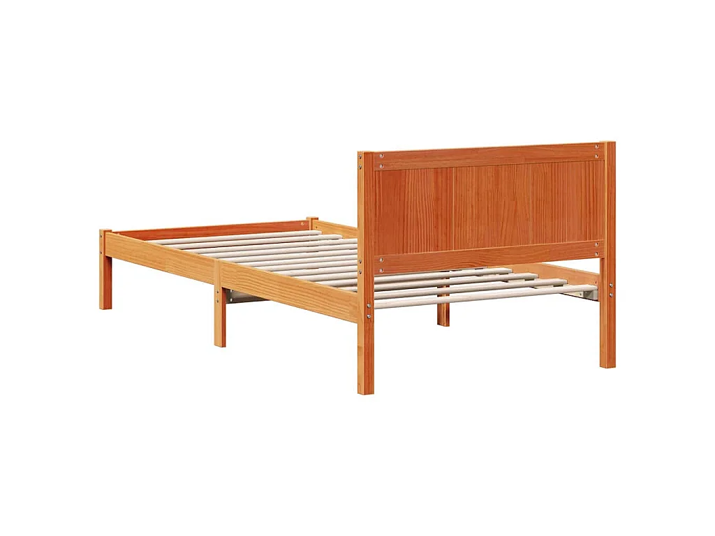 Cadre de lit Marron 80 x 200 cm Bois de pin massif
