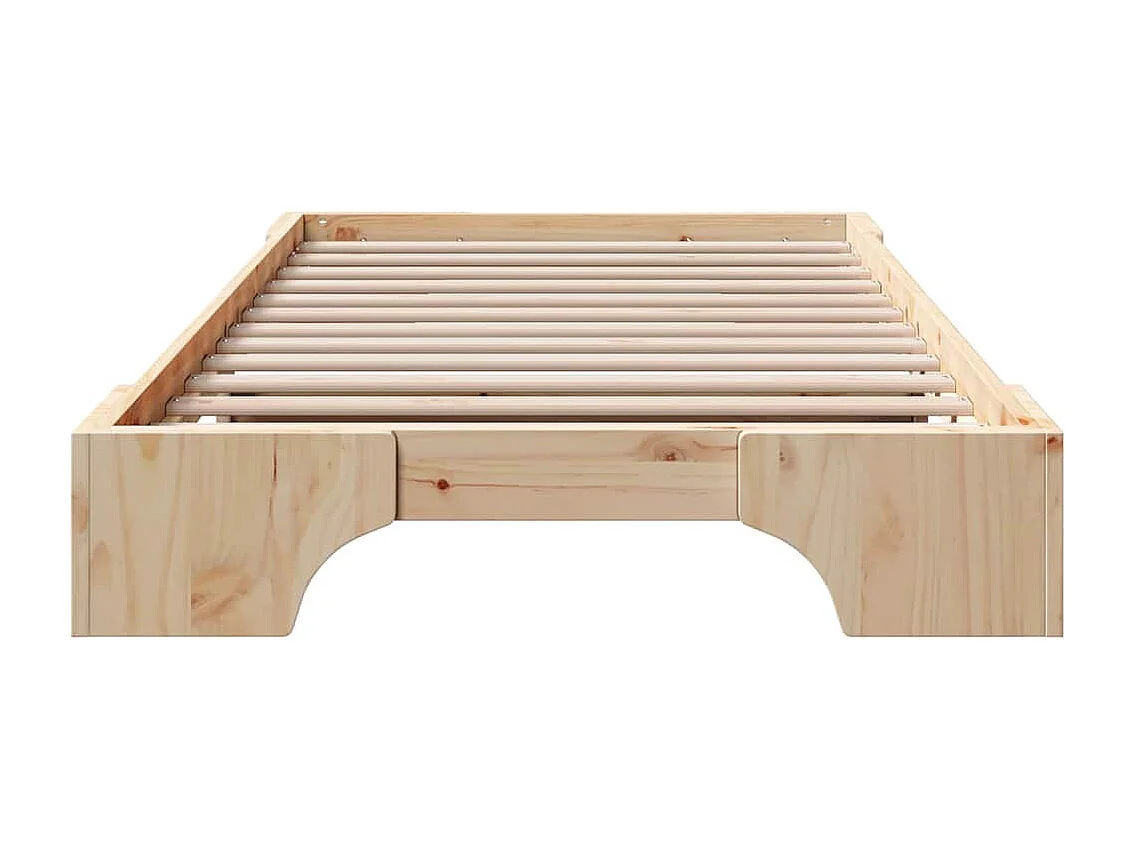 Cadre de lit Naturel 75 x 190 cm Pin massif