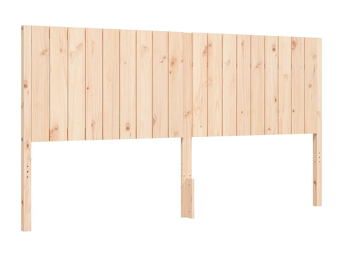 Bedframe met hoofdbord massief hout
