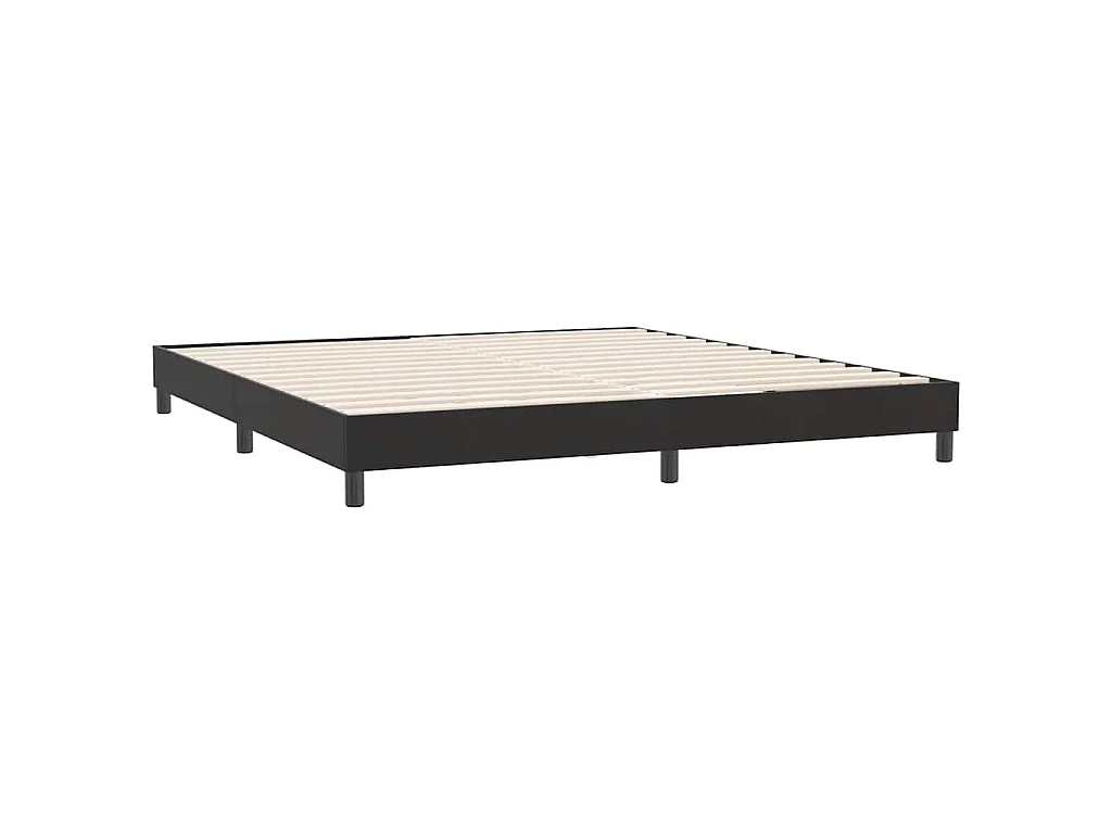 Bettgestell ohne Matratze Schwarz 180x220 cm Samt