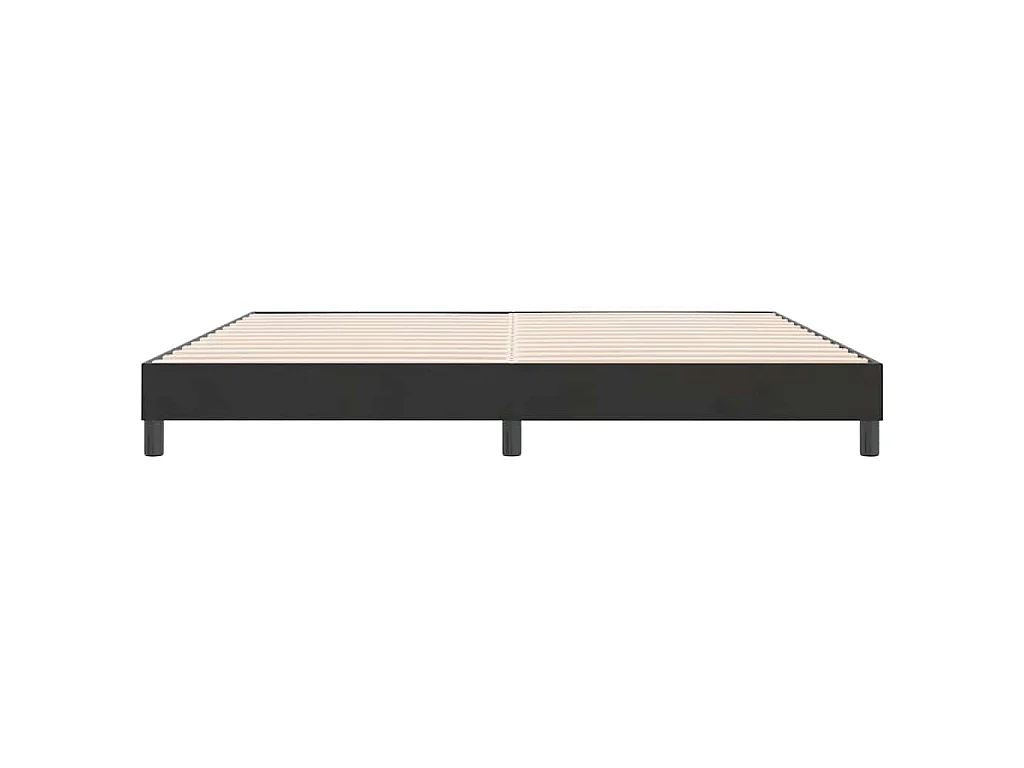 Bettgestell ohne Matratze Schwarz 180x220 cm Samt