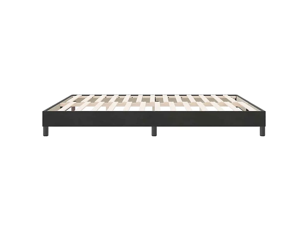 Bettgestell ohne Matratze Schwarz 180x220 cm Samt