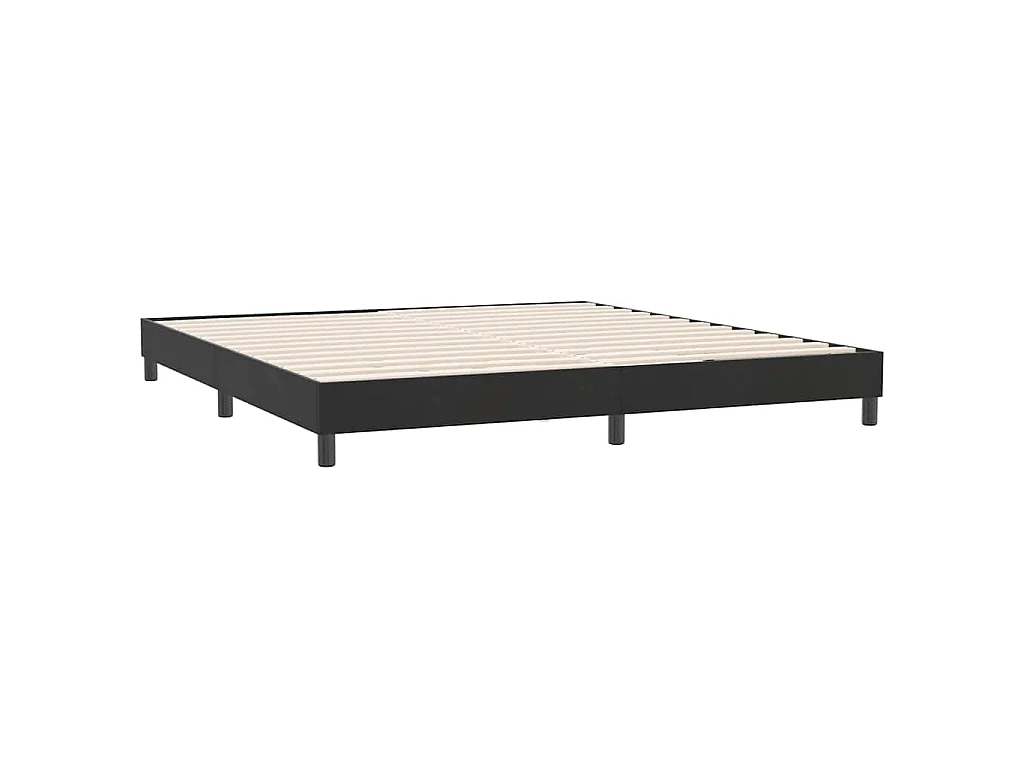 Bettgestell ohne Matratze Schwarz 180x220 cm Samt