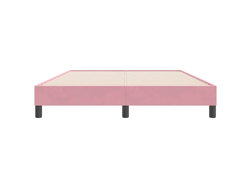 Giroletto senza Materasso Rosa 160x220 cm Velluto