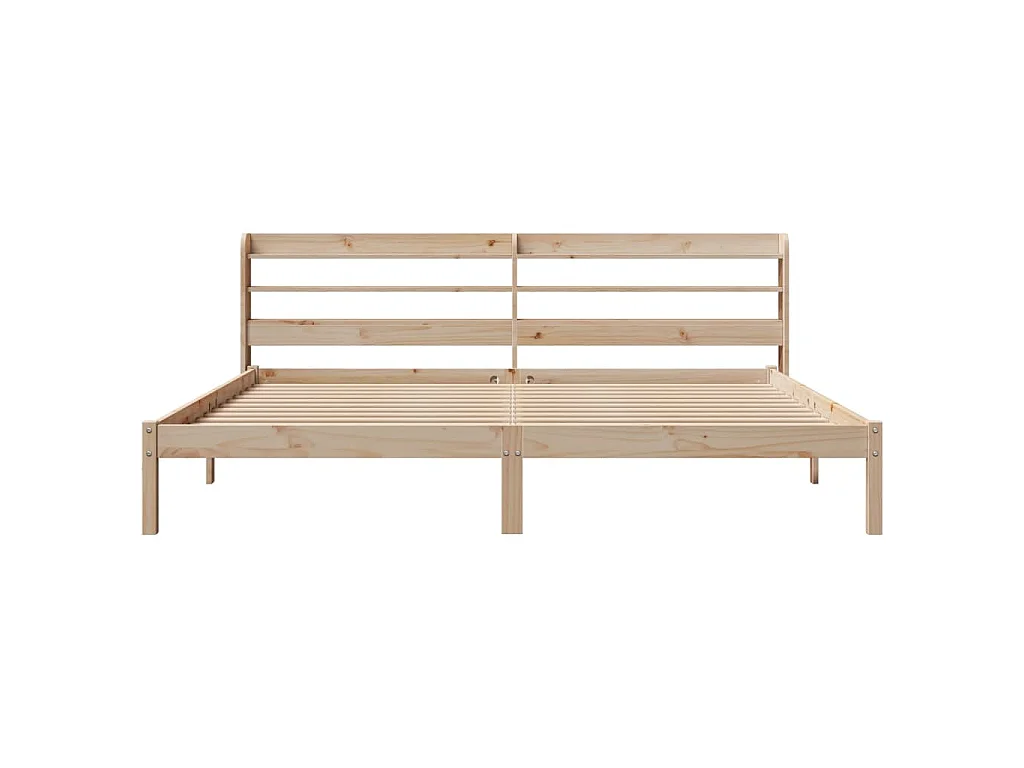Cadre de lit sans matelas 180x200 cm bois massif de pin