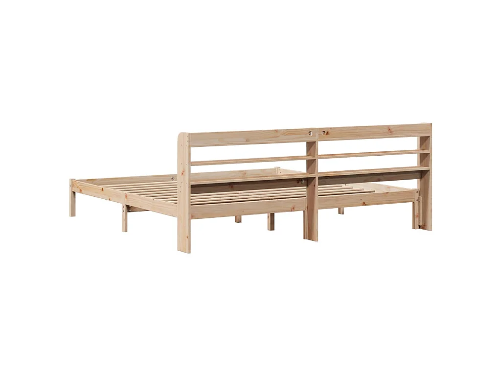 Cadre de lit sans matelas 180x200 cm bois massif de pin