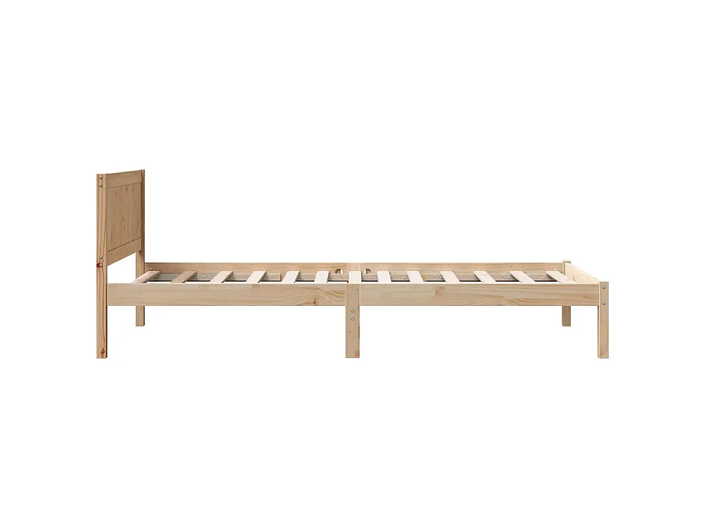 Cadre de lit Marron 90 x 190 cm Bois de pin massif