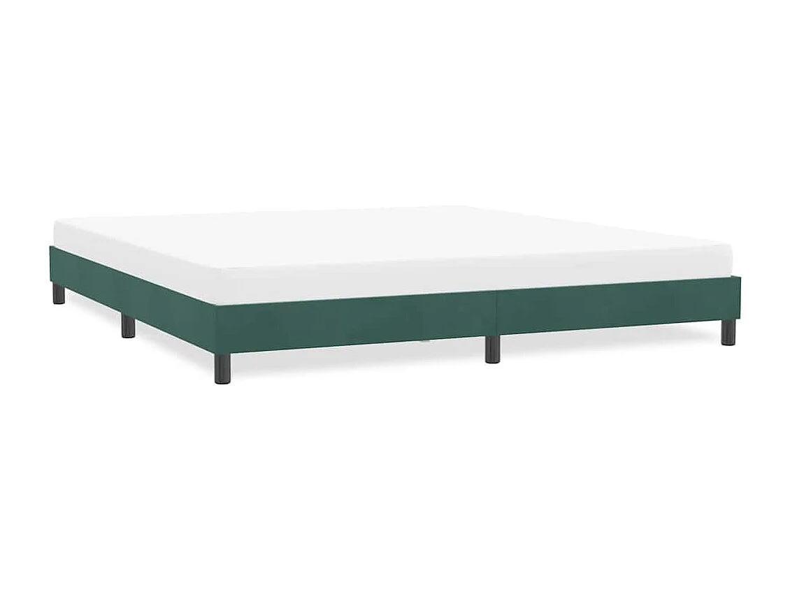 Bedframe zonder matras 180x220 cm fluweel donkergroen