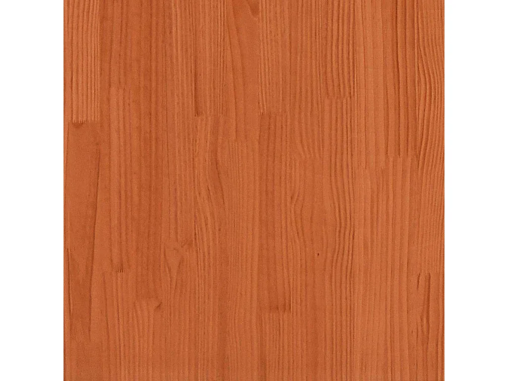 Bettrahmen Wachsbraun 140 x 190 cm Massives Kiefernholz