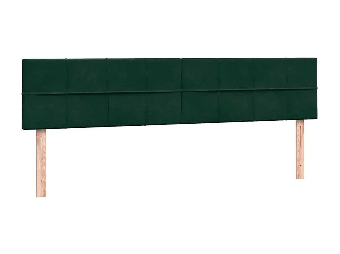 Boxspringbett mit Matratzen Dunkelgrün 180x210 cm Samt