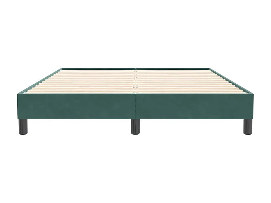 Bedframe zonder matras 160x210 cm fluweel donkergroen