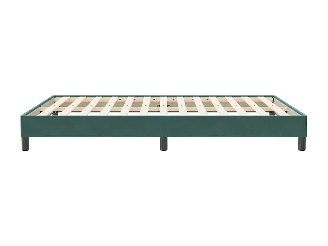 Bedframe zonder matras 160x210 cm fluweel donkergroen