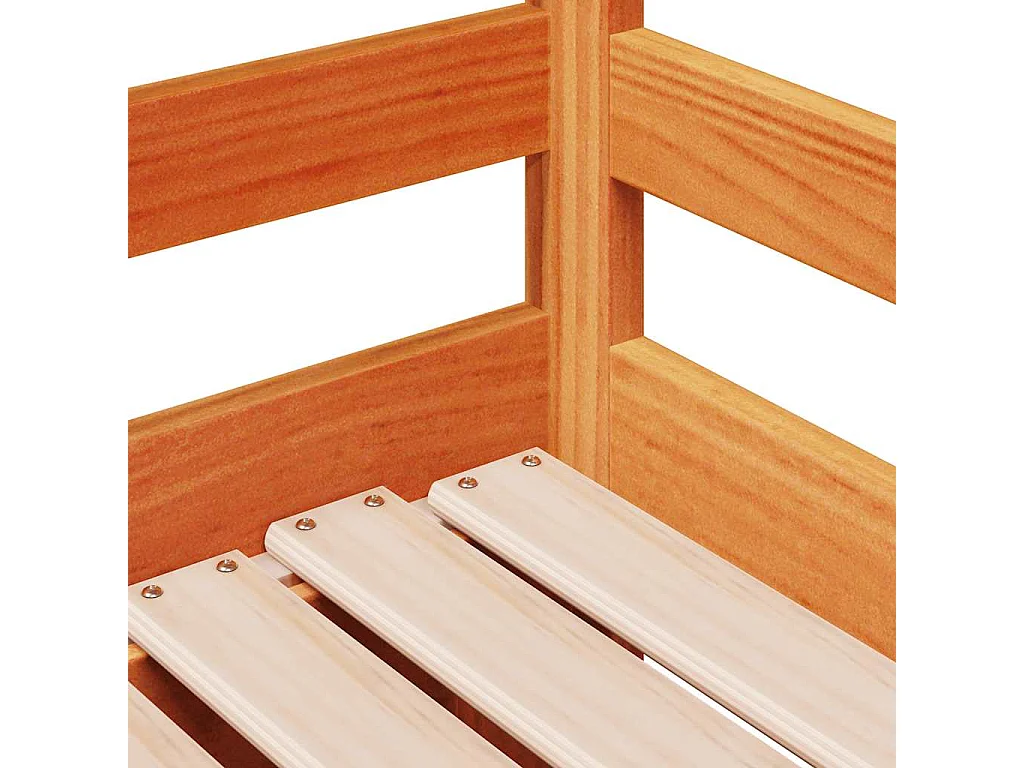 Dormeuse Letto Estraibile e Cassetti Marrone Cera 90x200cm Pino