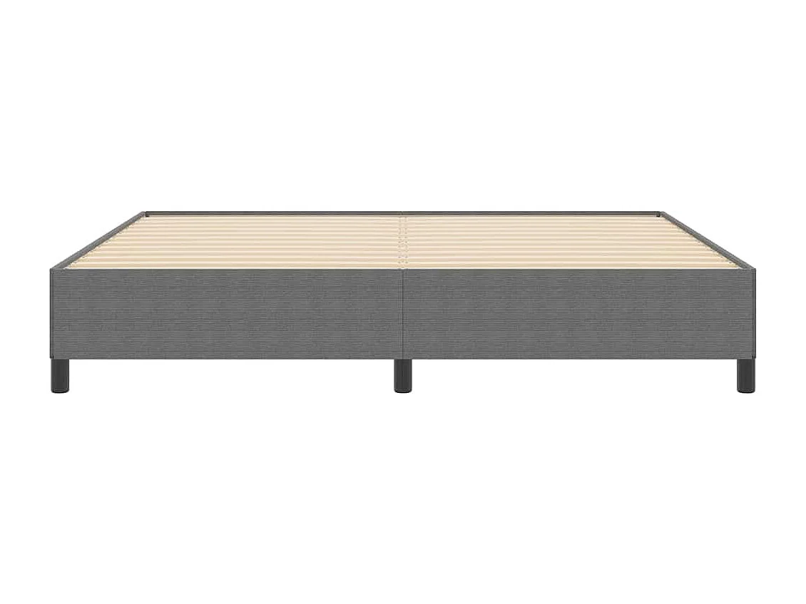 Letto a molle Grigio chiaro 200 x 200 cm Velluto