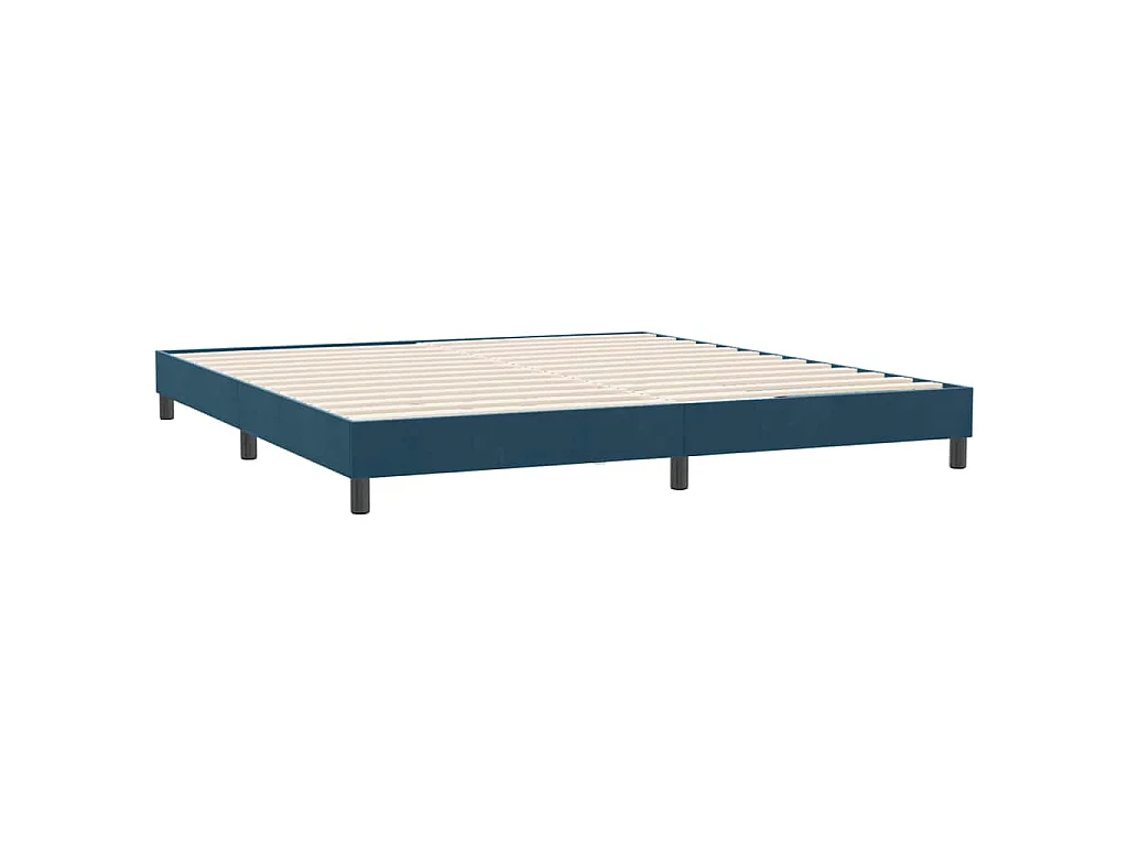 Bedframe zonder matras 180x220 cm fluweel donkerblauw