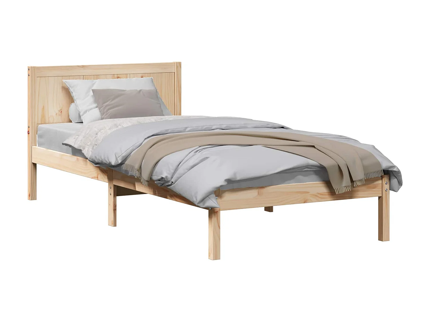 Cadre de lit Marron 80 x 200 cm Bois de pin massif