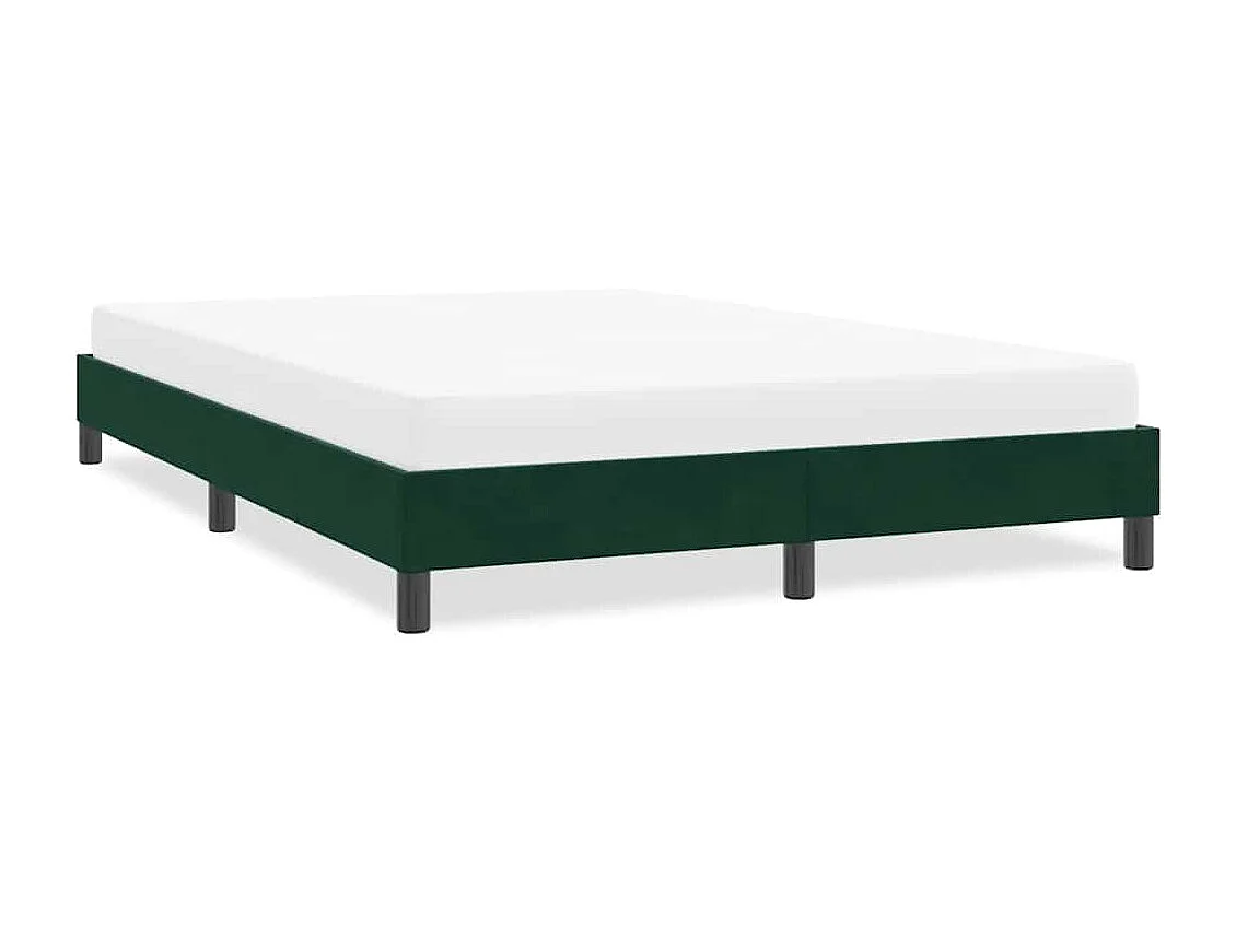 Bedframe zonder matras 160x220 cm fluweel donkergroen