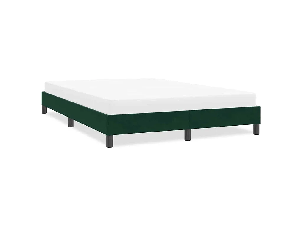 Bedframe zonder matras 160x220 cm fluweel donkergroen