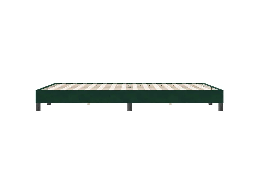 Bedframe zonder matras 160x220 cm fluweel donkergroen