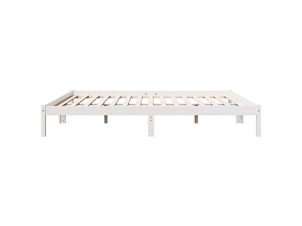 Cadre de lit extra long sans matelas 200x210 cm bois massif pin