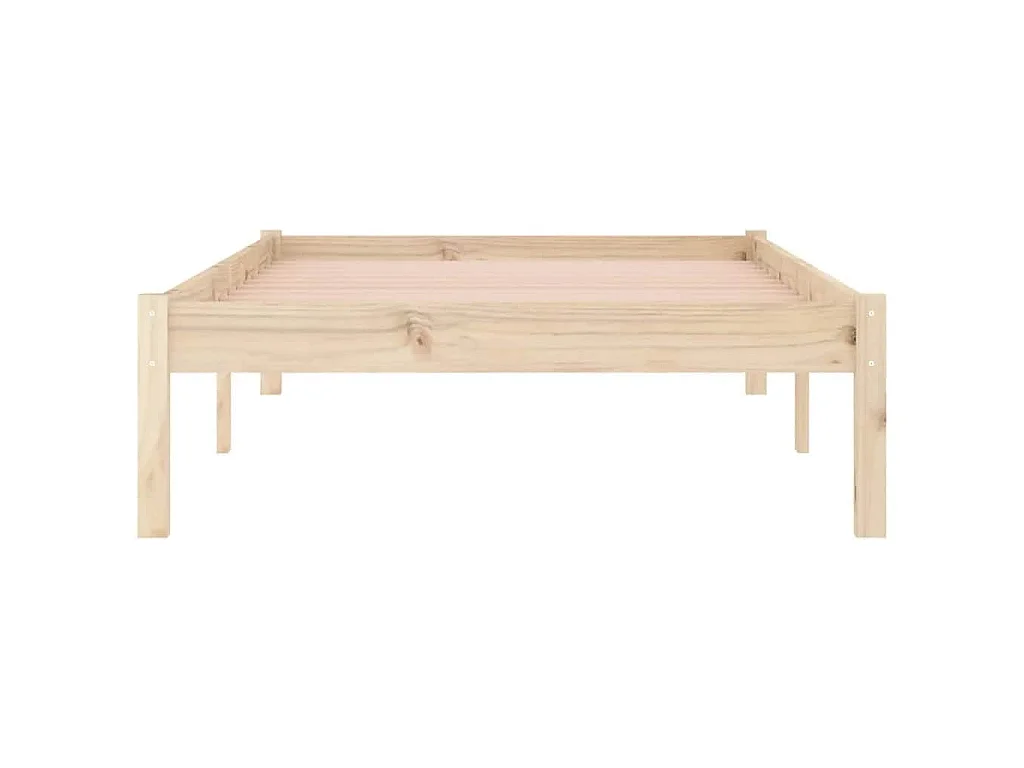 Cadre de lit sans matelas 100x190 cm bois de pin massif