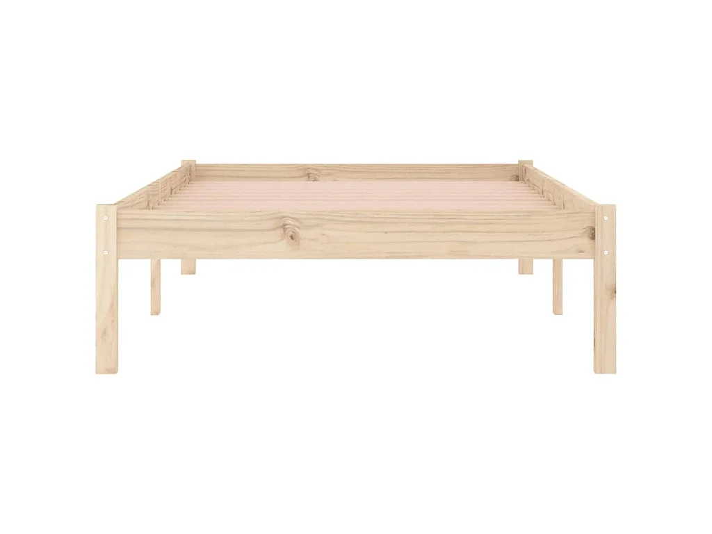 Cadre de lit sans matelas 100x190 cm bois de pin massif