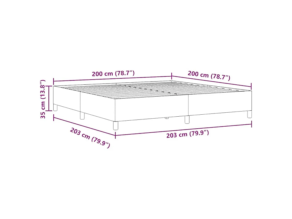 Cama Box Cinza Verde 200 x 200 cm Tecido de Veludo Cotele