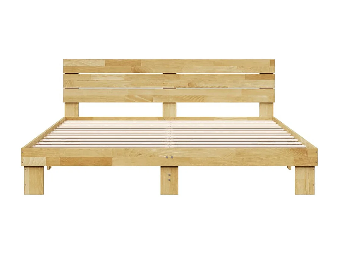 Struttura Letto con Testiera senza Materasso 200x200 cm