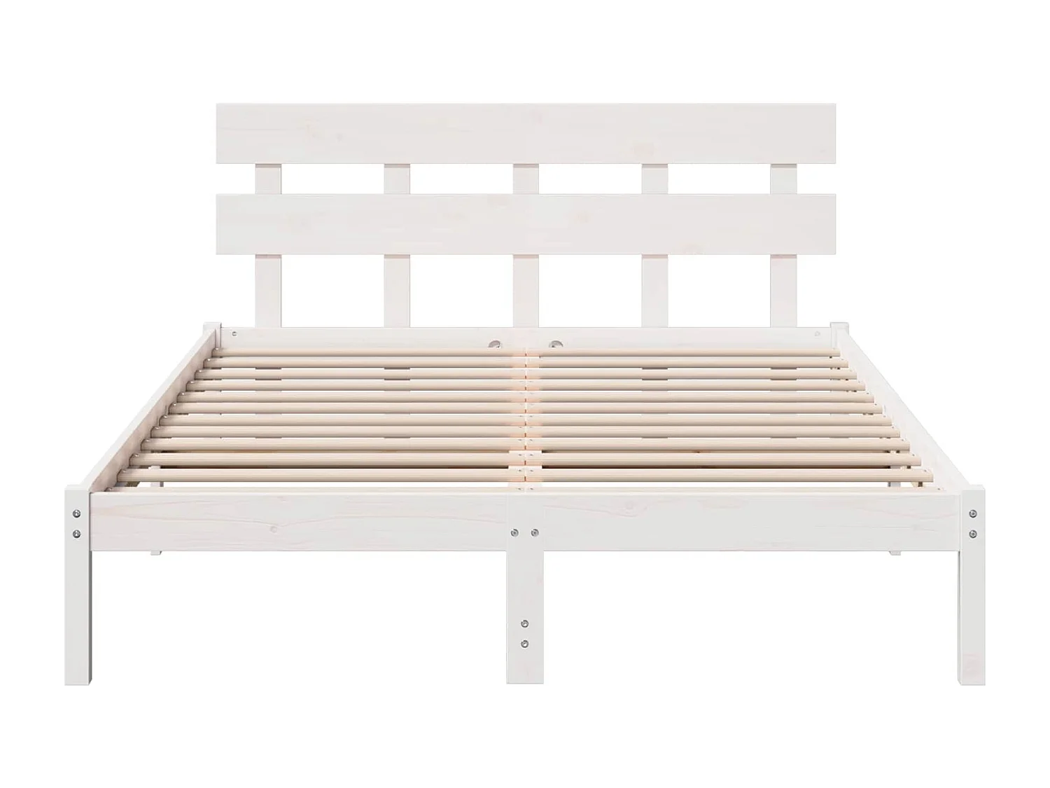 Cadre de lit Marron 140 x 200 cm Bois de pin massif