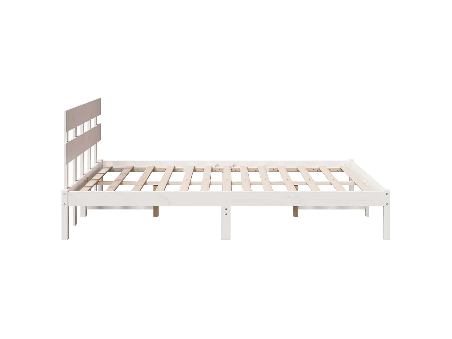 Cadre de lit Marron 140 x 200 cm Bois de pin massif