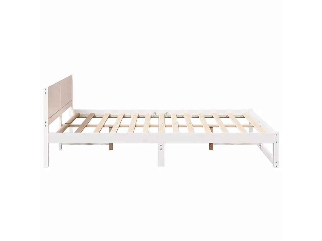 Estrutura da Cama com cabeceira Branco 150 x 200 cm