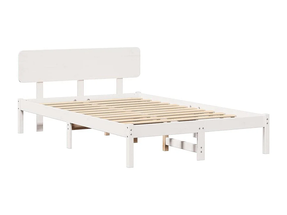 Estrutura da Cama com cabeceira Branco 135 x 190 cm
