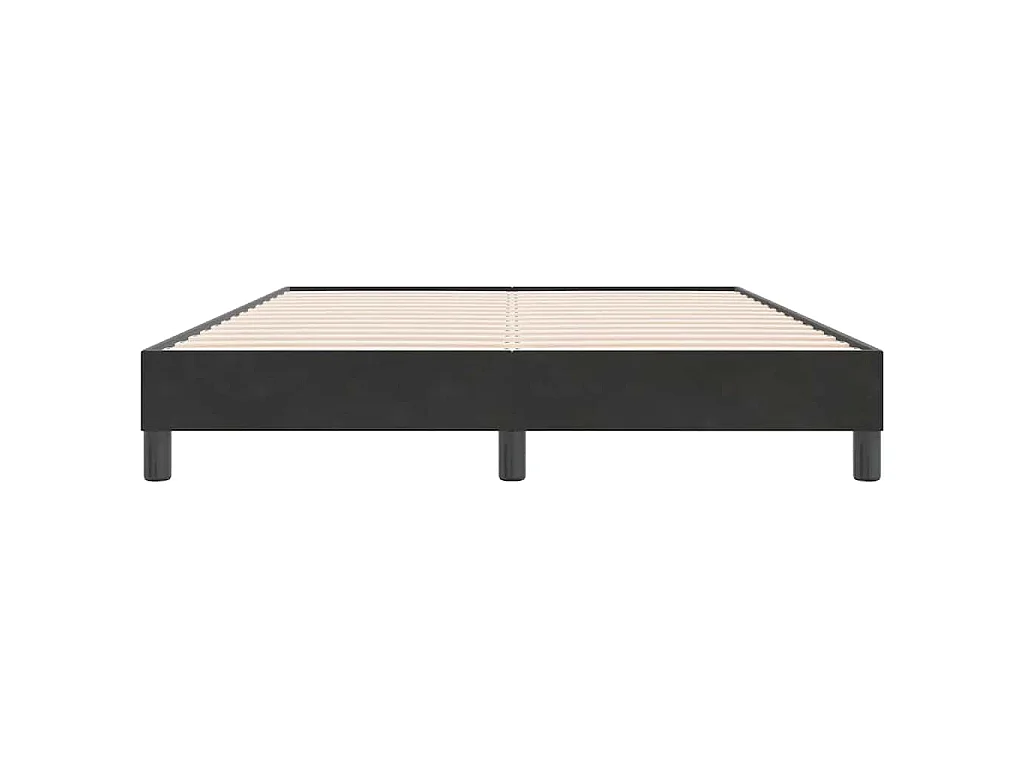 Cama sem molas/colchão 140x220 cm veludo preto
