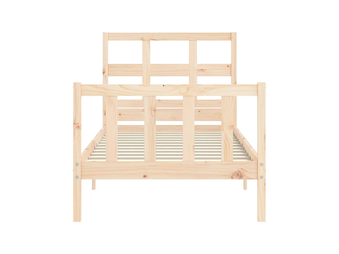 Giroletto con Testiera Single in Legno Massello