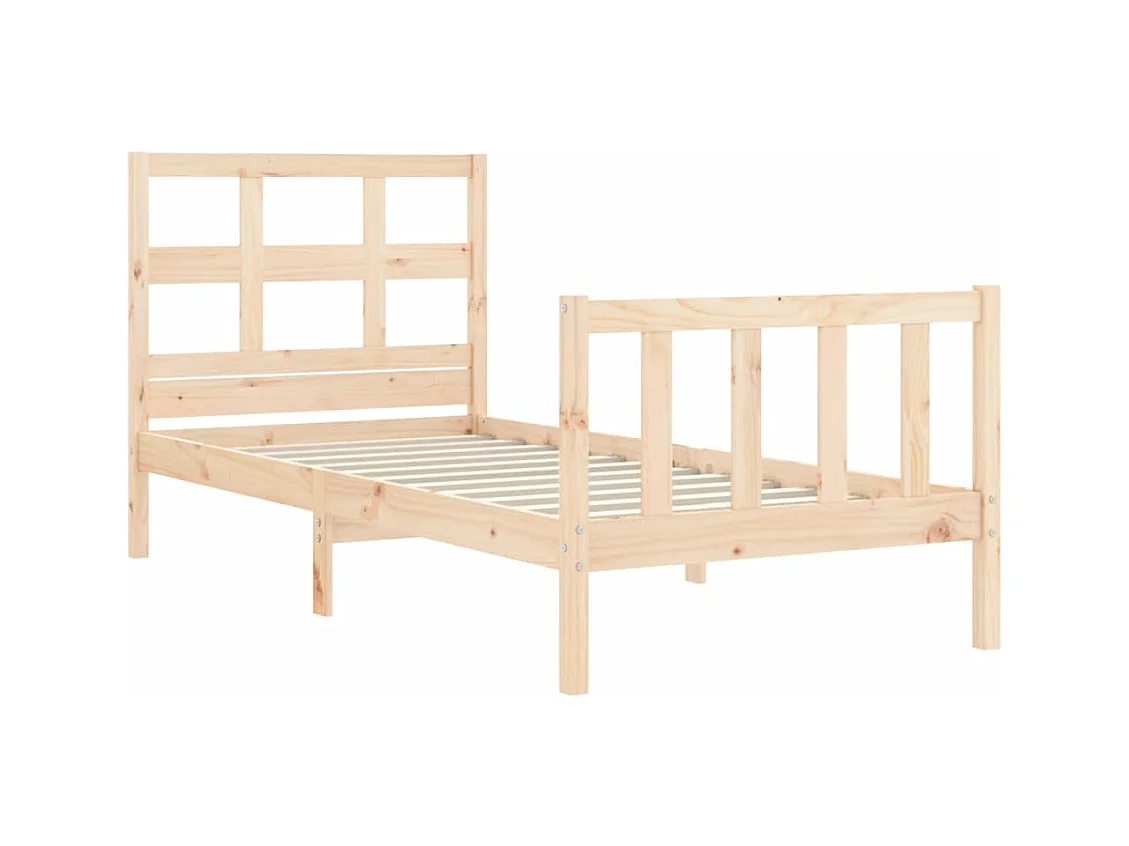 Giroletto con Testiera Single in Legno Massello