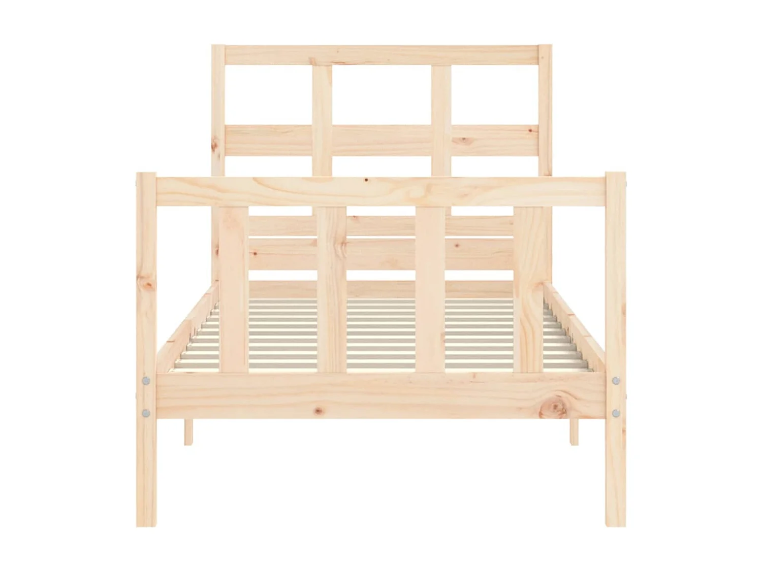 Cadre de lit sans matelas bois de pin massif