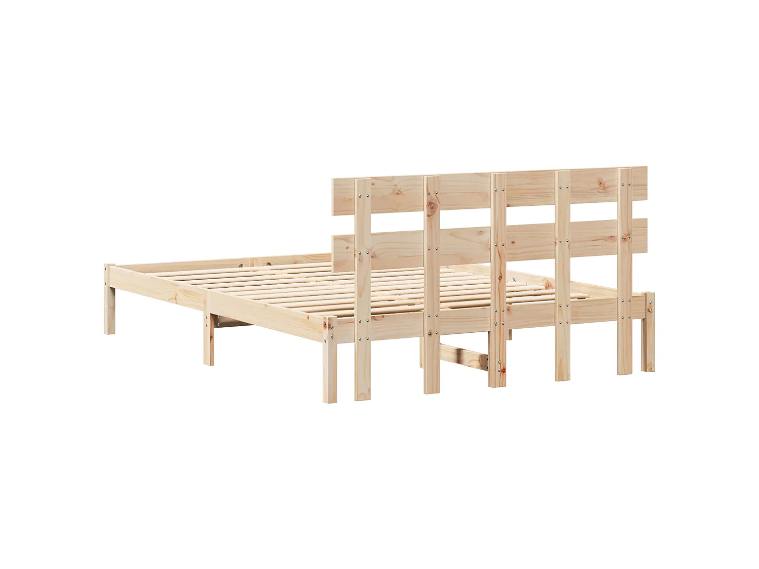 Struttura del letto Marrone 160 x 200 cm Legno massello di pino