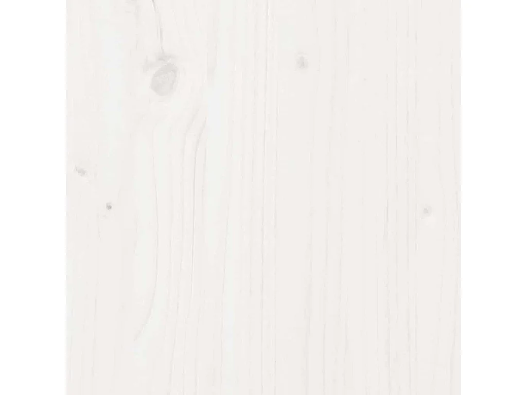 Bettrahmen Weiß 135 x 190 cm Massives Kiefernholz