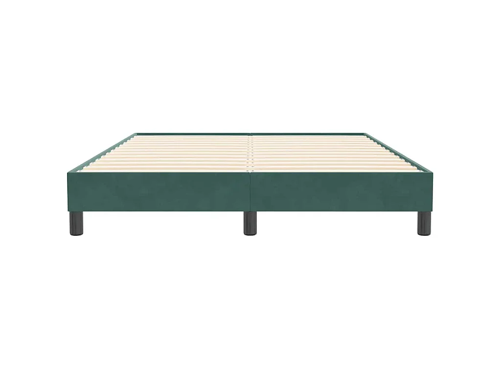Bedframe zonder matras 140x210 cm fluweel donkergroen
