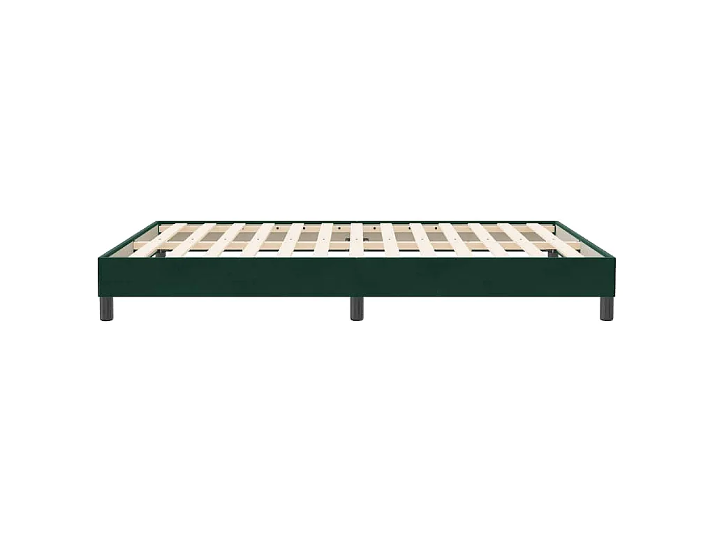 Bedframe zonder matras 140x210 cm fluweel donkergroen
