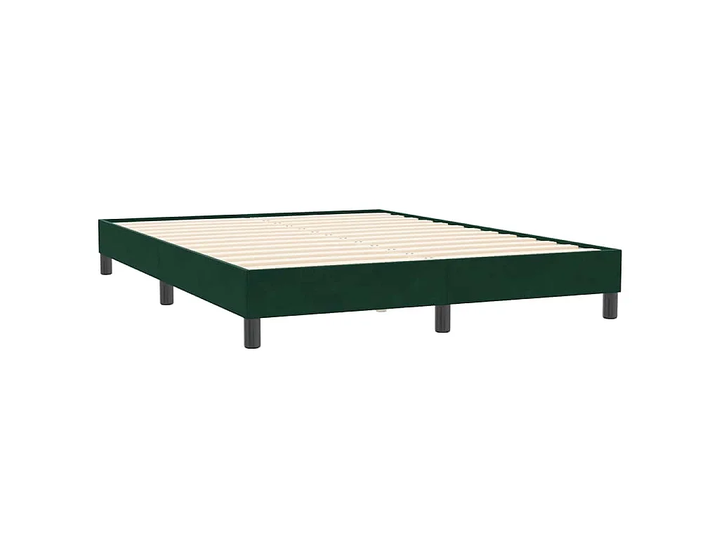 Bedframe zonder matras 140x210 cm fluweel donkergroen