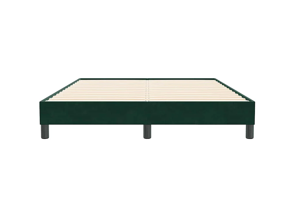 Bedframe zonder matras 140x210 cm fluweel donkergroen