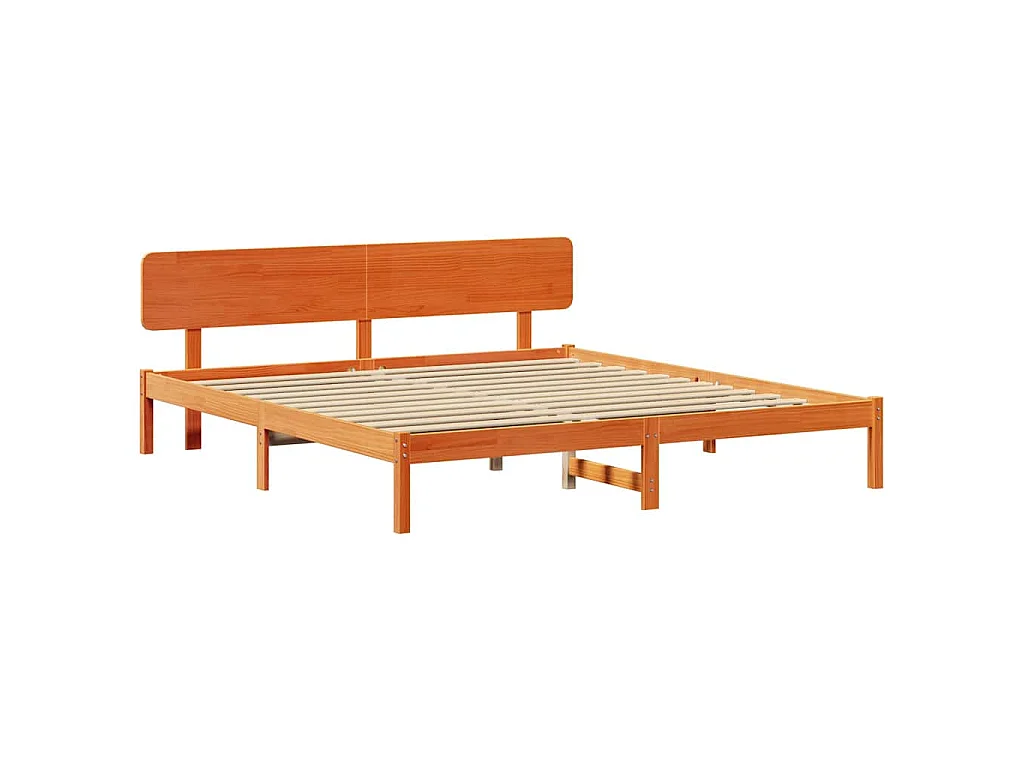 Bedframe Wasbruin 180 x 200 cm Massief grenenhout