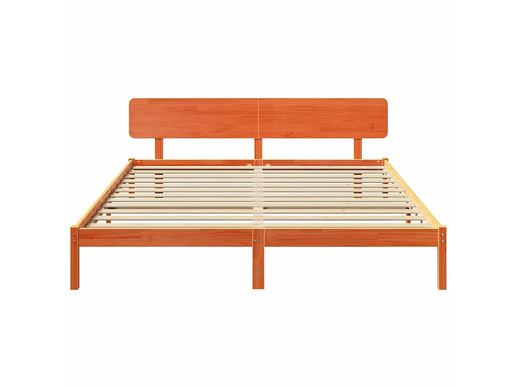 Bedframe Wasbruin 180 x 200 cm Massief grenenhout