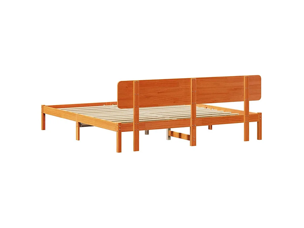 Bedframe Wasbruin 180 x 200 cm Massief grenenhout