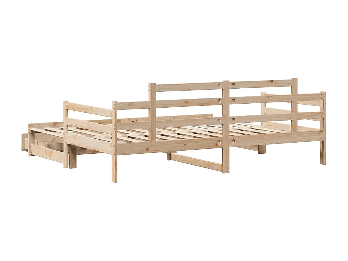 Sofá cama nido con cajones sin colchón 80x200 cm