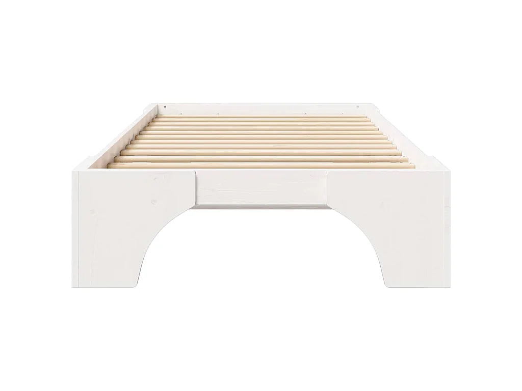 Cadre de lit Blanc 80 x 200 cm Pin massif