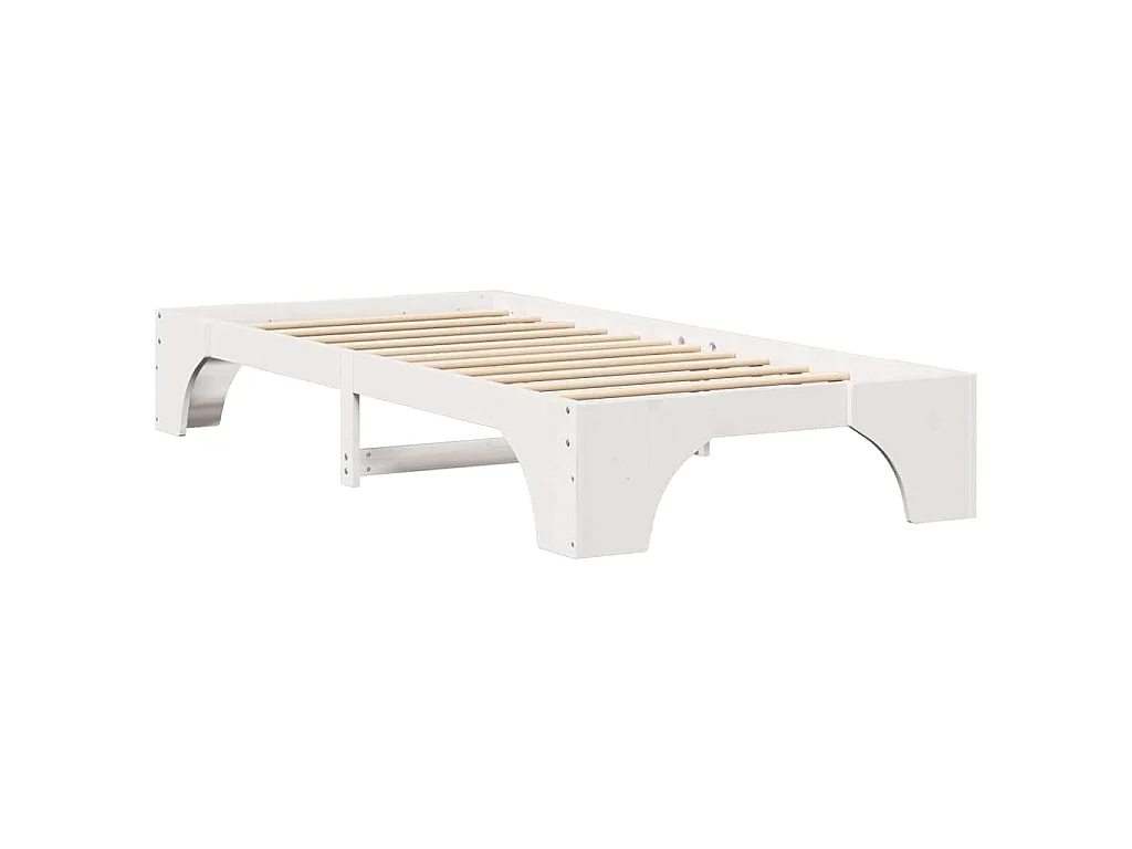 Cadre de lit Blanc 80 x 200 cm Pin massif