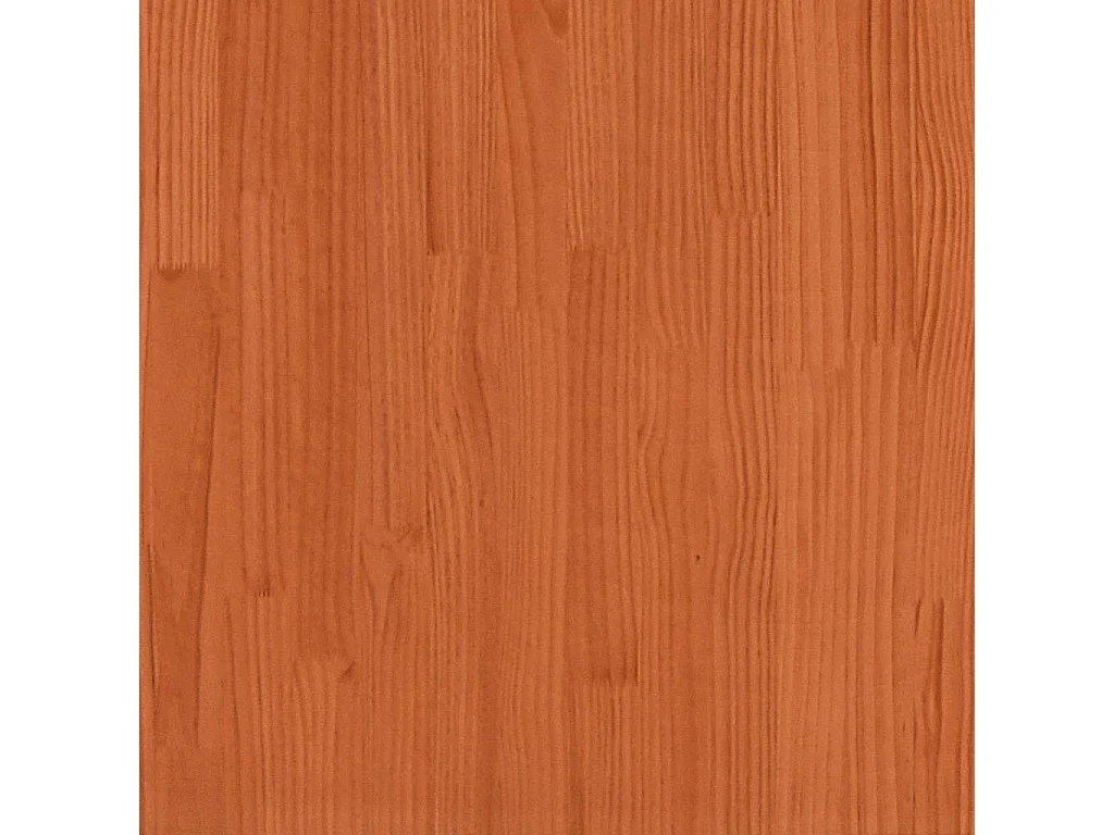 Cama sem colchão 150x200 cm madeira pinho maciça castanho-mel